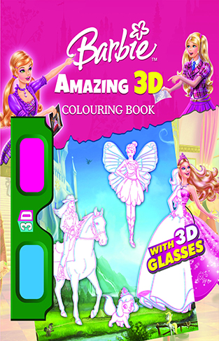 3D Coloring Books (Barbie)